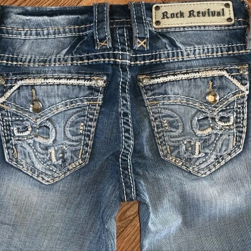 ❤️ROCK REVIVAL❤️ STACIA MID-RISE SKINNY JEANS SAIZE 27